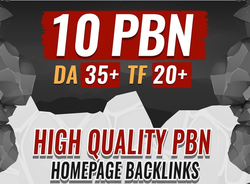 10 Permanent High DA PA Contextual PBN Backlinks