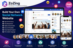 ZoZing Social Network Platform | Build Your Own Community Platform | Responsive