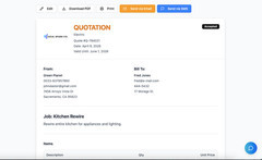 Tradespeople App to buy; Quotes, Invoices, Messages, Stripe, Billing and AI too