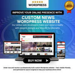 Custom News WordPress Website – Professional and Responsive Web Design