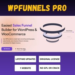 WPFunnels Pro Lifetime License | WordPress Funnel Builder Plugin | One-Time Paym