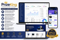 PrizeKing PHP Contest & Rewards Management System | Android App | Laravel Admin
