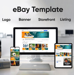 Custom 2024 eBay Storefront HTML listing template design