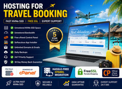 Hosting for Travel Booking – ✈️Unlimited SSD, Free SSL, Fast Load | $14.99/Year!