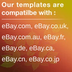 Mobile Responsive eBay Listing Template Auction Gallery Html for Fashion