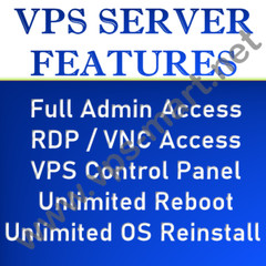 Europe VPS Server / RDP Server / VPS Hosting 16GB RAM 200GB SSD 12 Month