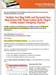 30 SUPER Adsense & Clickbank WordPress Themes