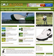 High Demand Niche, Golf Blogging Website for sale (**20 Ready To Share Blogs** )