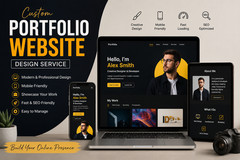Custom Portfolio Website Design | Personal Brand Freelancer Website Service