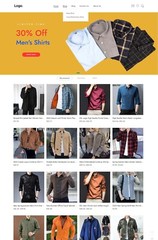 Dropshipping Website Ecommerce Business Affiliate, Free Hosting, Men’s Shirts