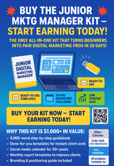 Junior Digital Marketing Manager Kit Training + Templates USB + BuildToBrand