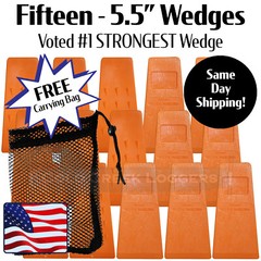 15 -5.5″ USA HARD logging Felling Bucking Tree Forestry Falling Spiked Wedges B