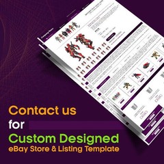 eBay Templates, Auction Mobile Responsive html Templates 2026 Ready for Cloths