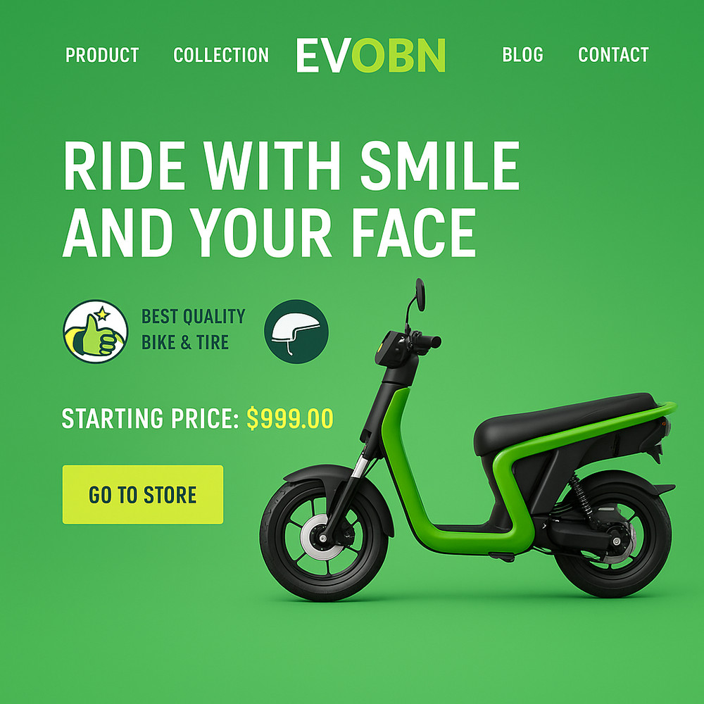 electric bike scooter business website shopify store ready made