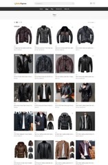 Leather Jackets Store Website, Make Money with Affiliate and Drop Shipping