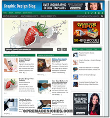 NEW Graphic Designer Niche Ready Made Website Affiliate Income