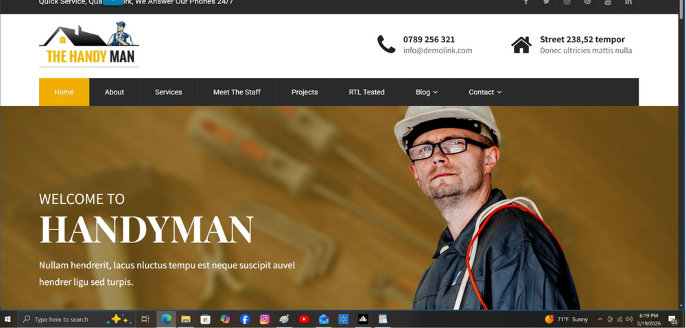 HANDY (MAN OR WOMAN) – Website for sale (For the self-employed)