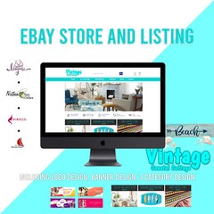 Ebay Listing Template Store Responsive Auction Compliant 2021 Design Html & LOGO