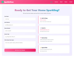 Professional Cleaning Services Website Template – Modern Design